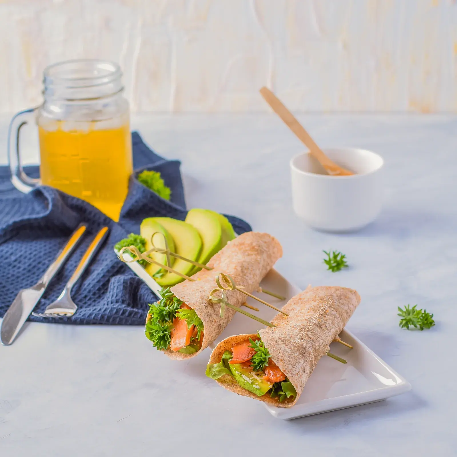 Wrap de Trucha Ahumada